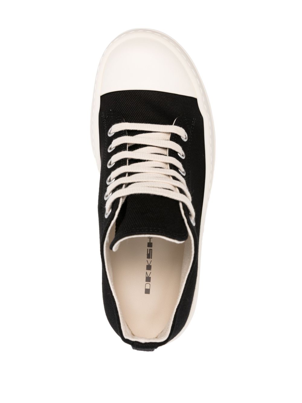 Canvas platform sneakers