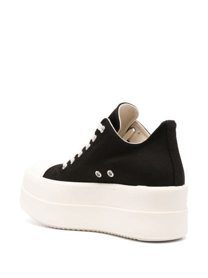 Canvas platform sneakers