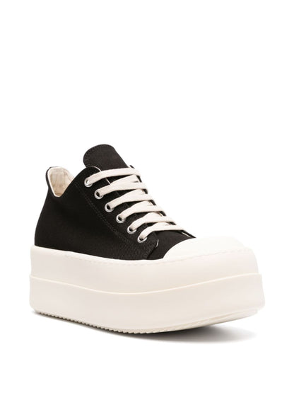 Canvas platform sneakers