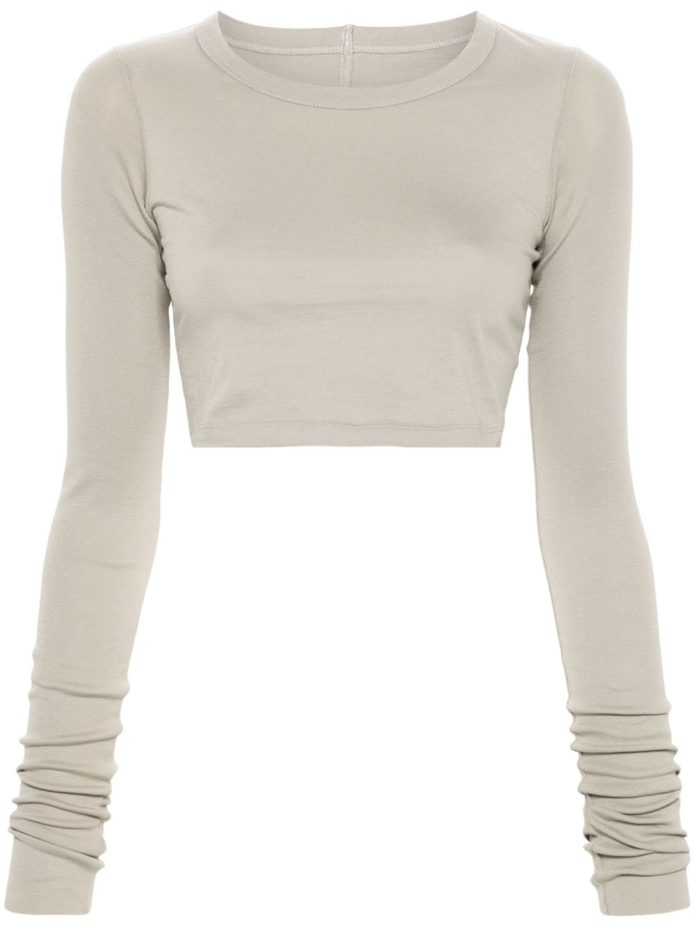 Cotton long sleeve cropped t-shirt