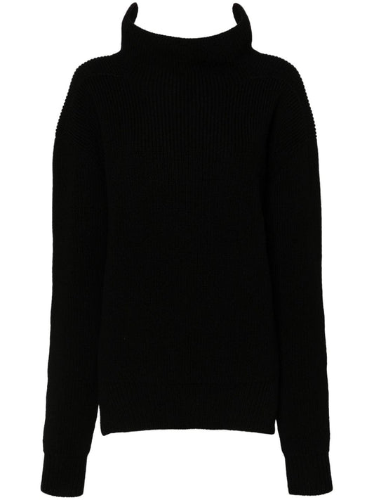 Wool turtle-neck jumper