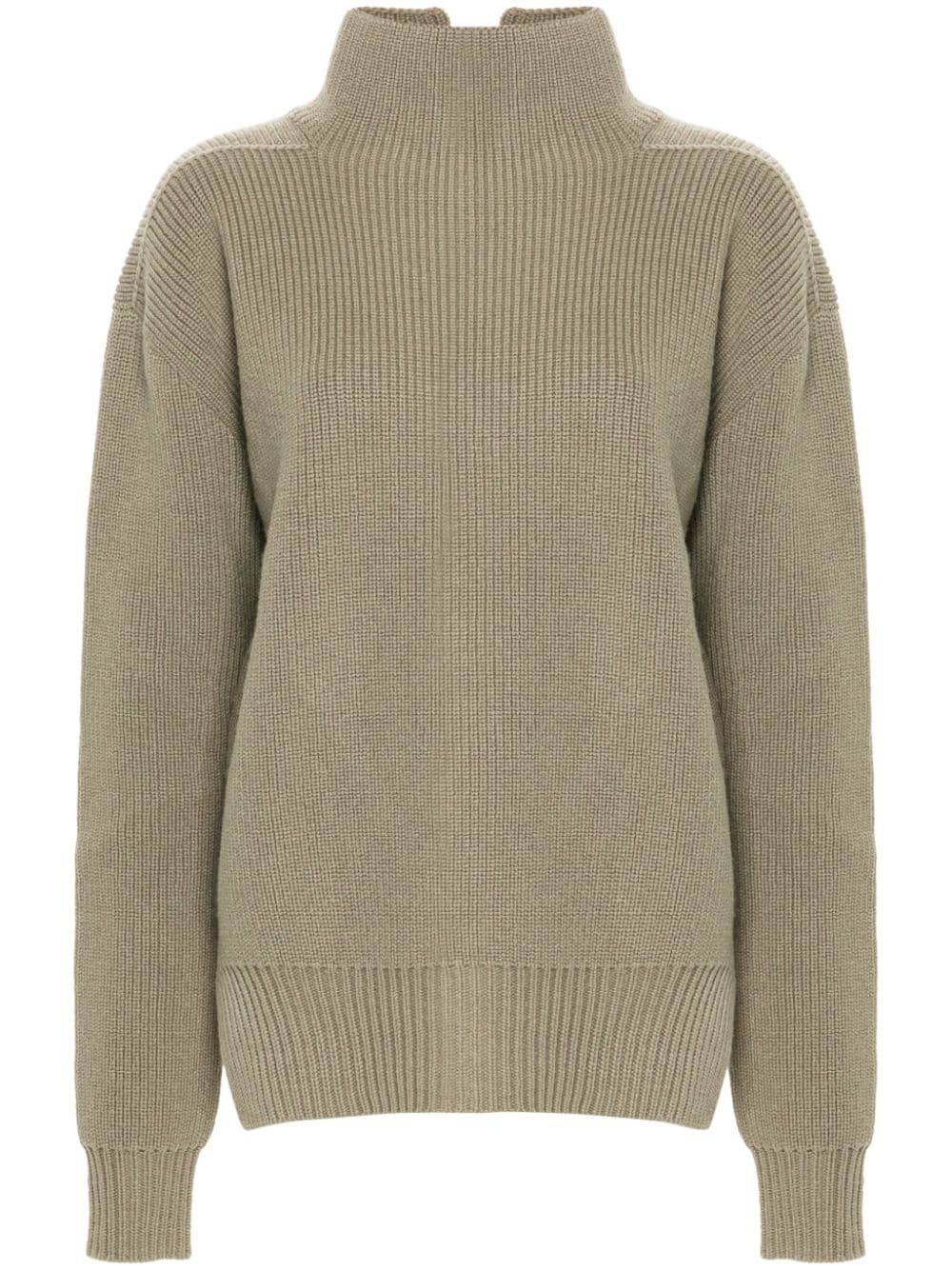 Wool turtle-neck jumper