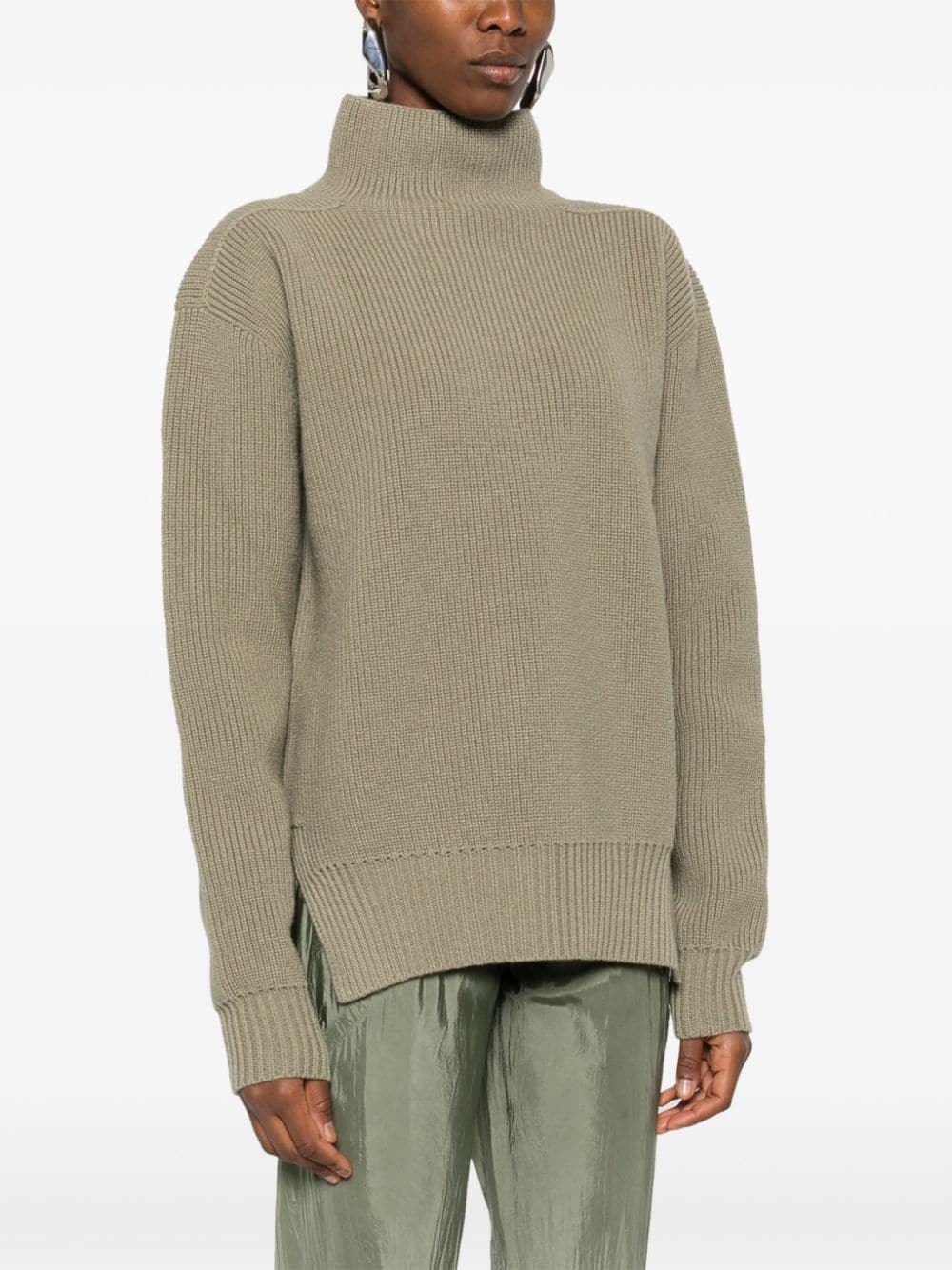 Wool turtle-neck jumper