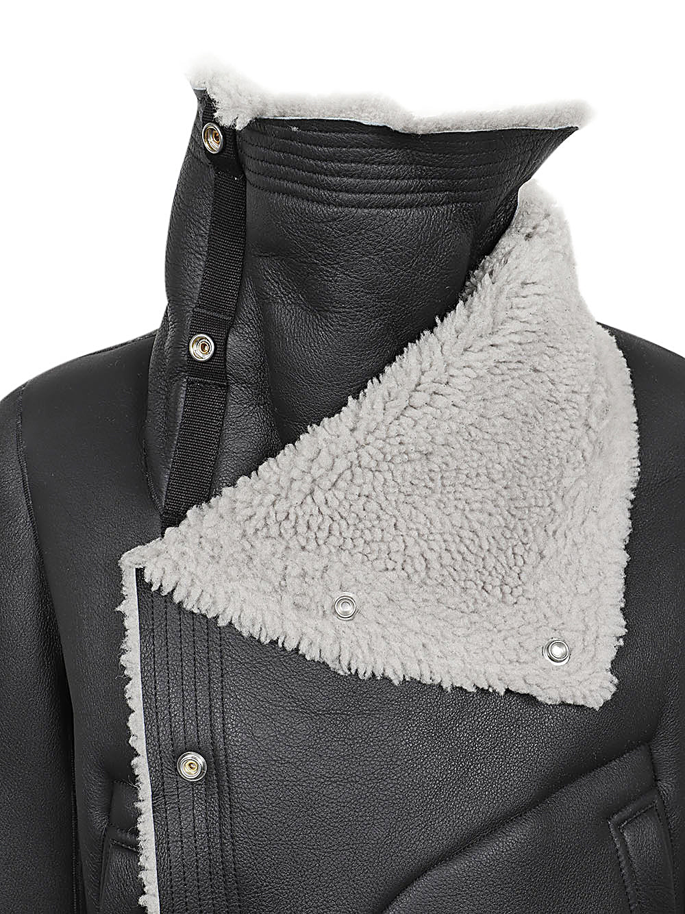 Sheepskin biker jacket