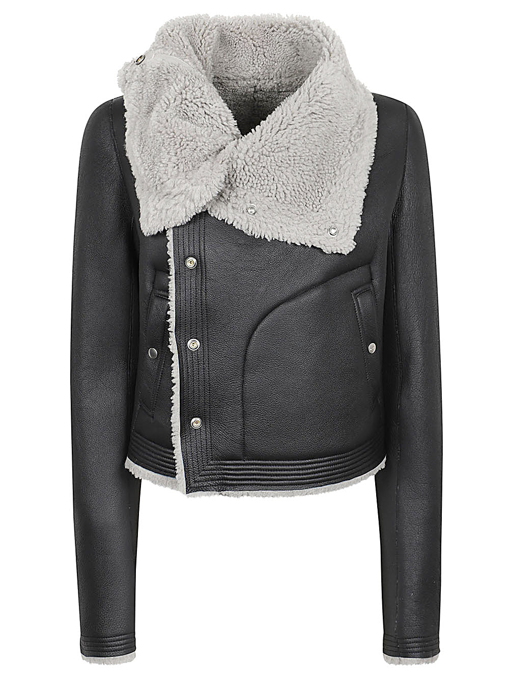 Sheepskin biker jacket