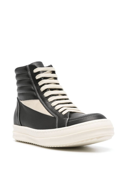 High vintage leather sneakers