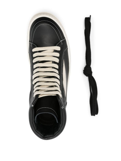 High vintage leather sneakers