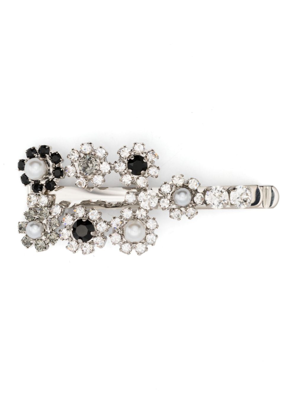 Flower strass hair clip