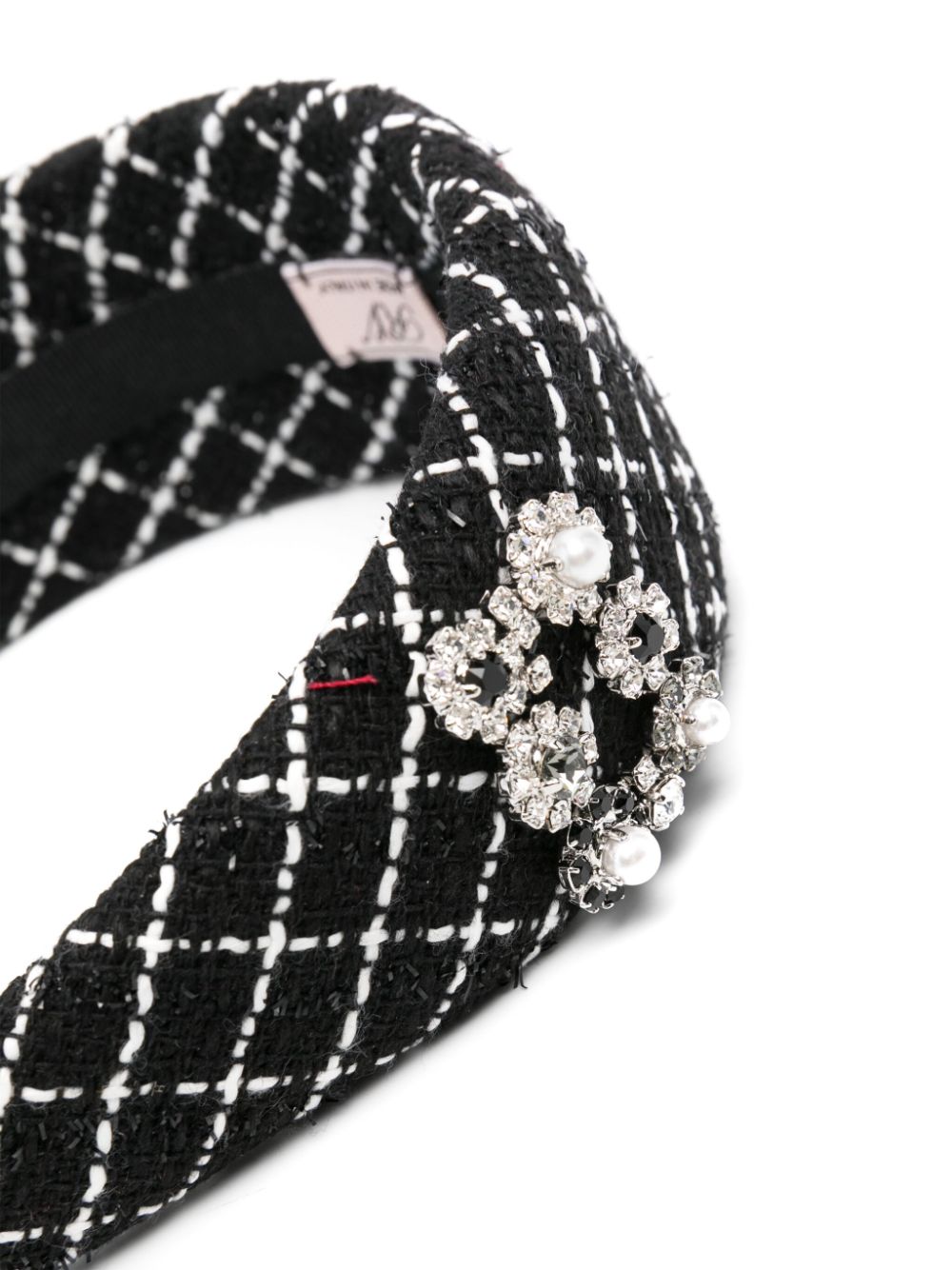 Rv flowers strass pearl headband