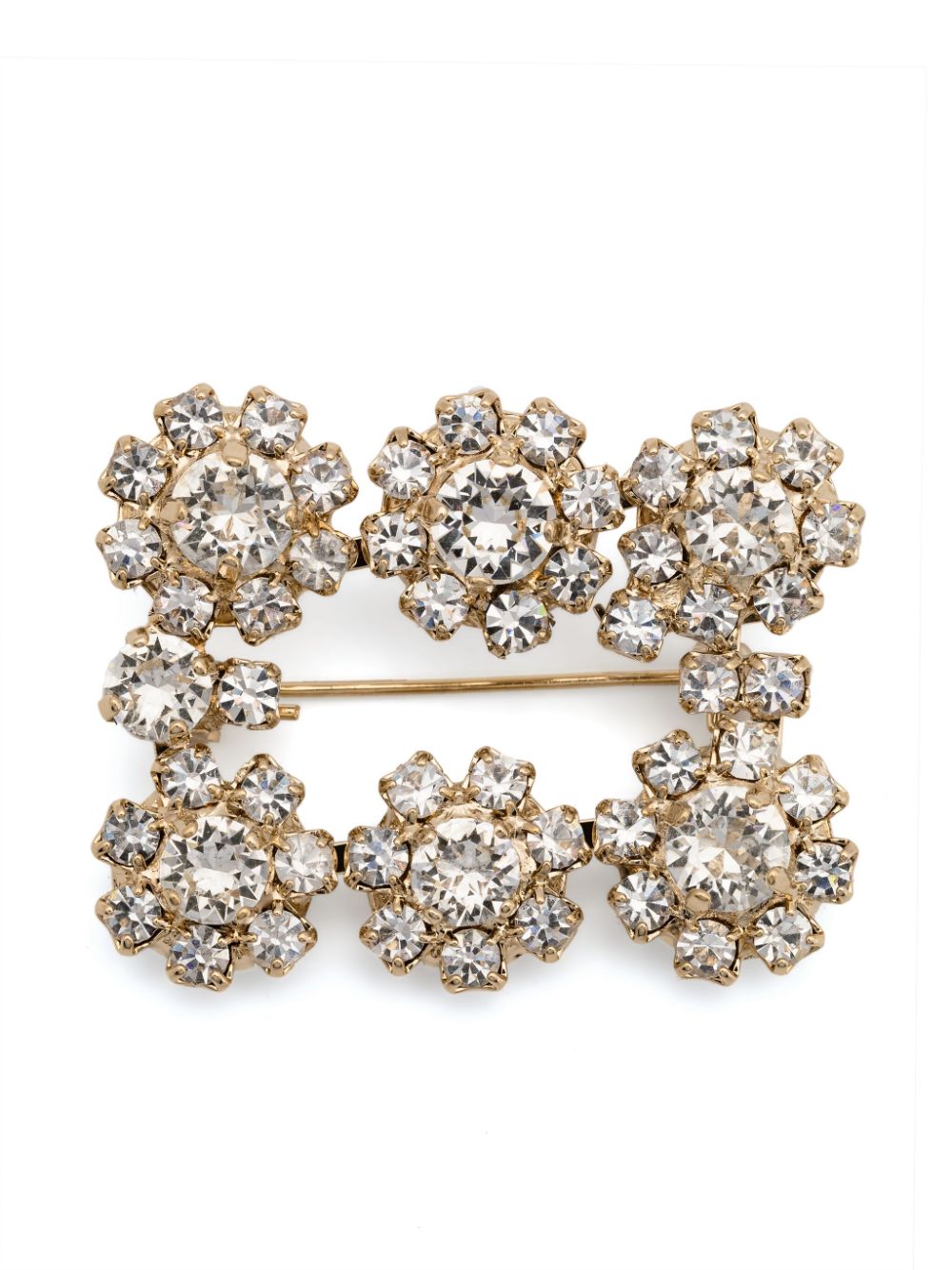 Rv flower strass broche