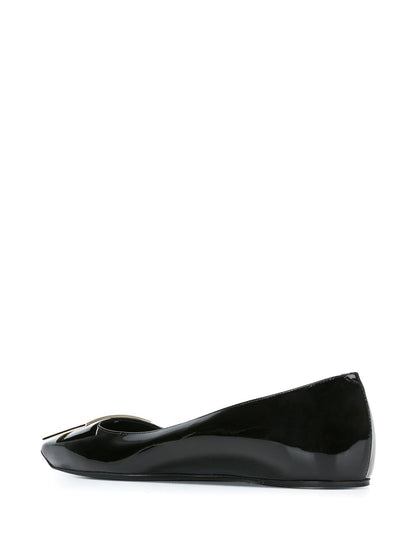 Trompette leather ballet flats