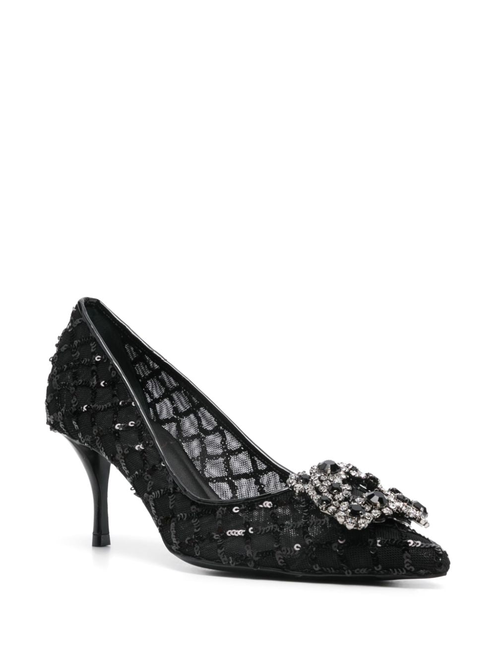 Flower strass pumps