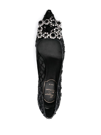 Flower strass pumps