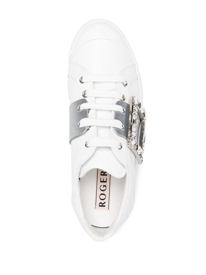 Viv skate glitter strass buckle sneakers