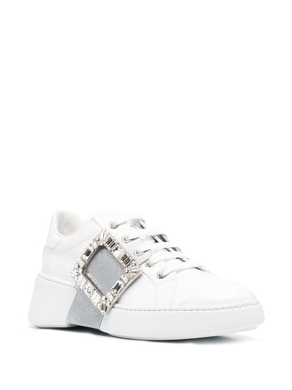 Viv skate glitter strass buckle sneakers