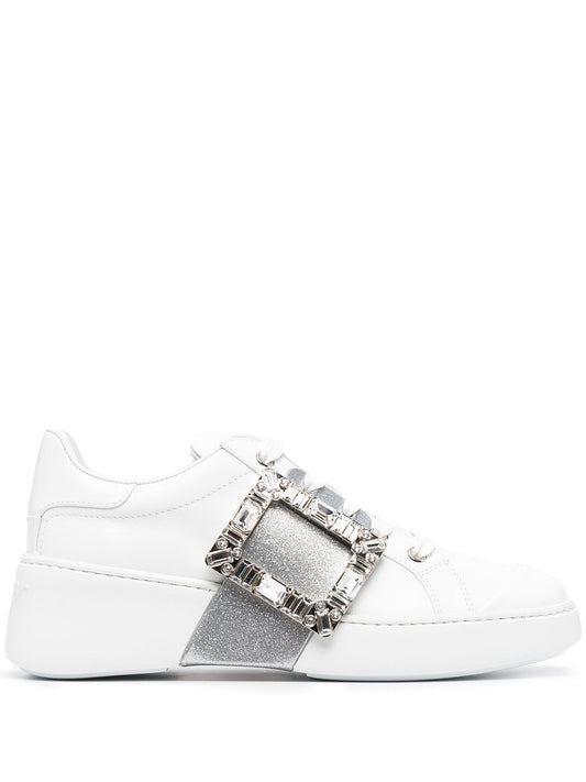 Viv skate glitter strass buckle sneakers