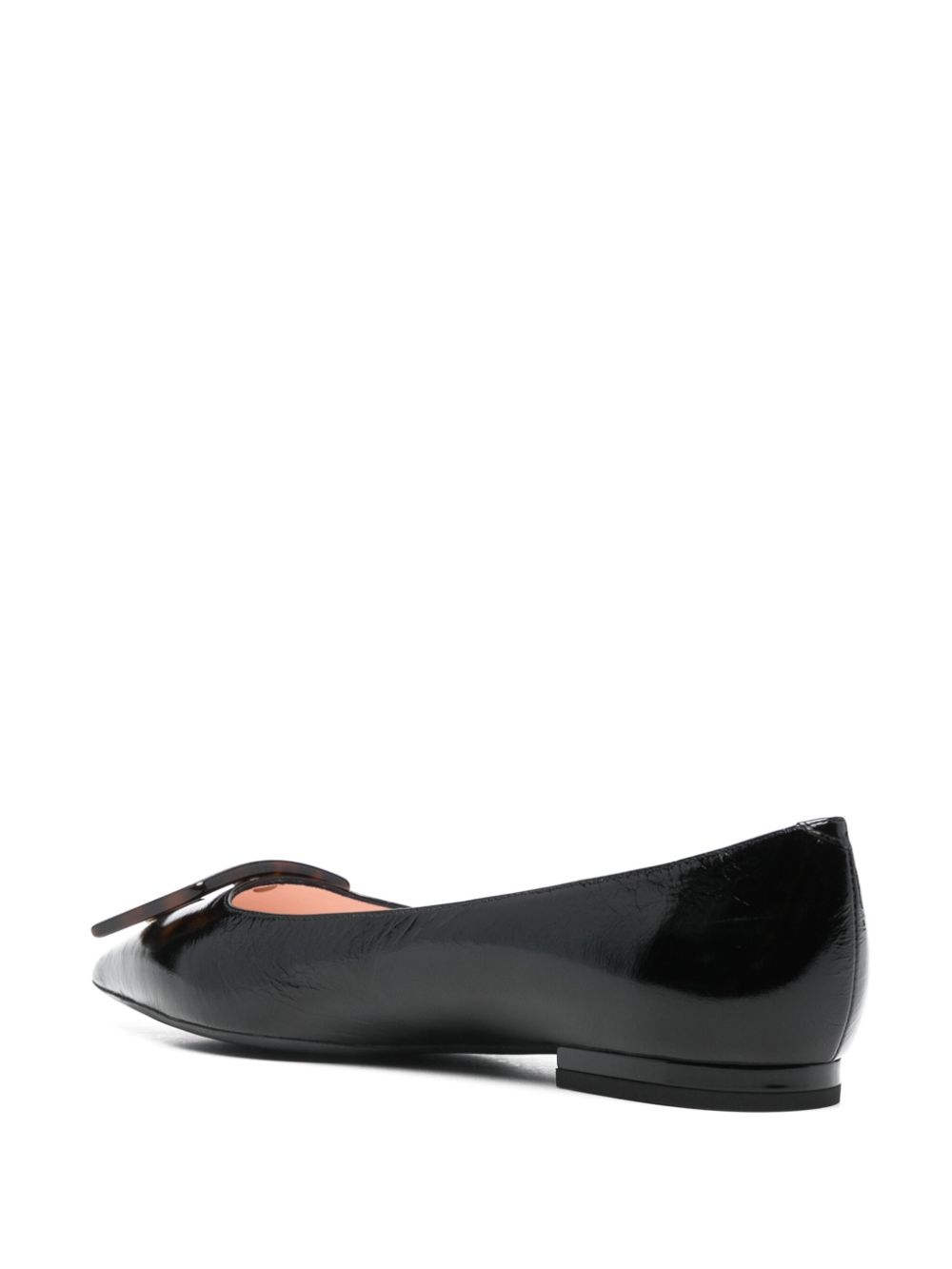 Gommettine turtle leather ballet flats