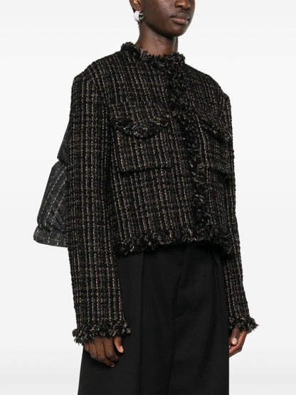 Tweed wool short jacket