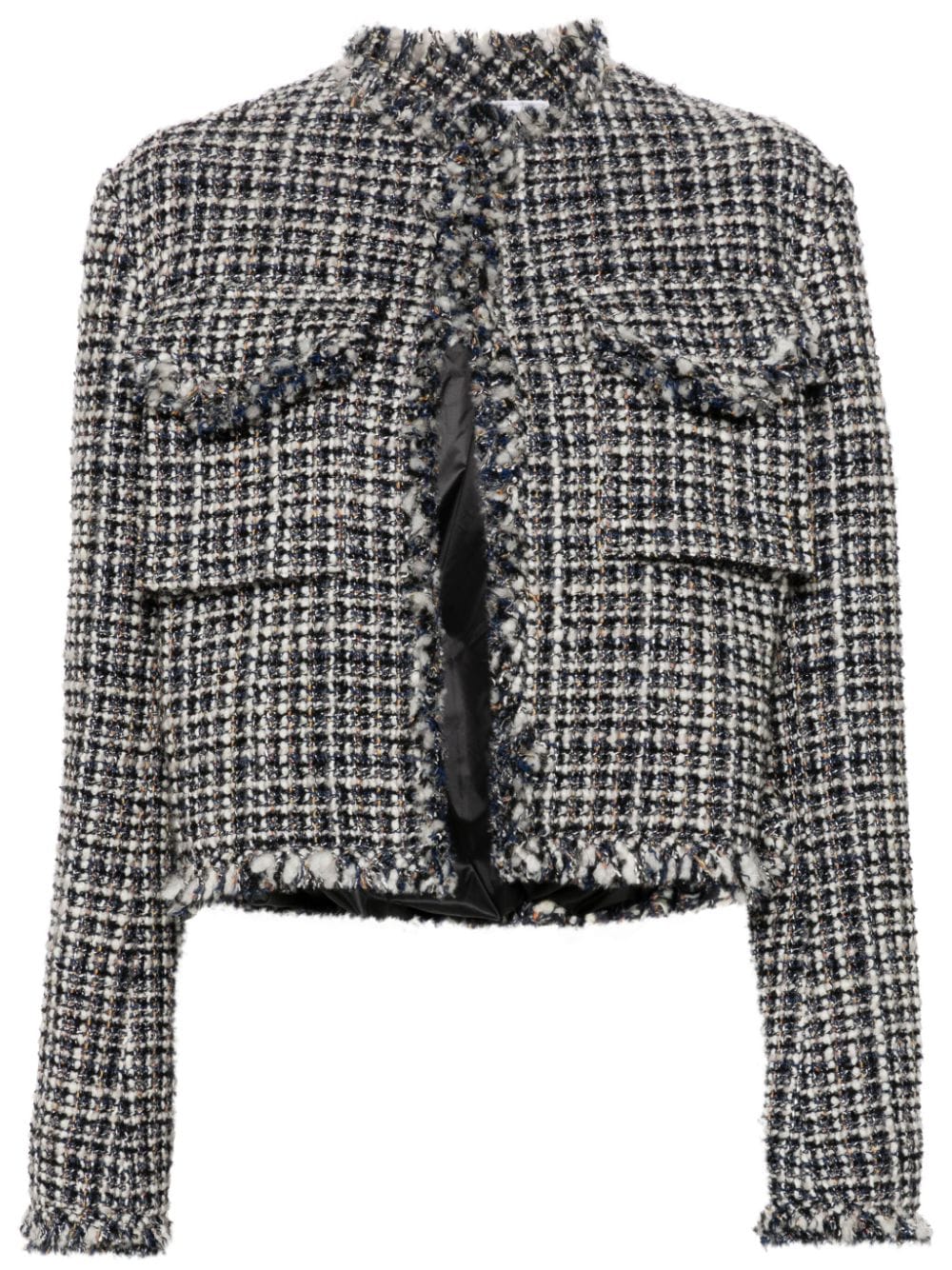 Tweed wool short jacket