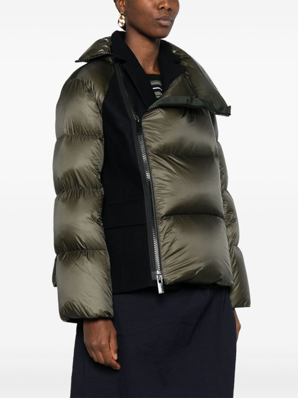 Nylon short down jacket