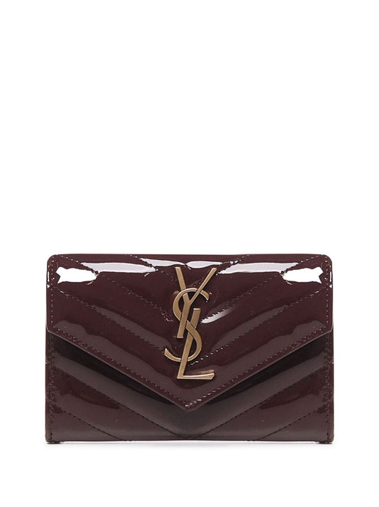 Cassandre patent leather card case