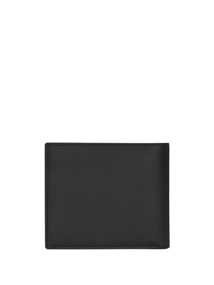 East/west leather wallet