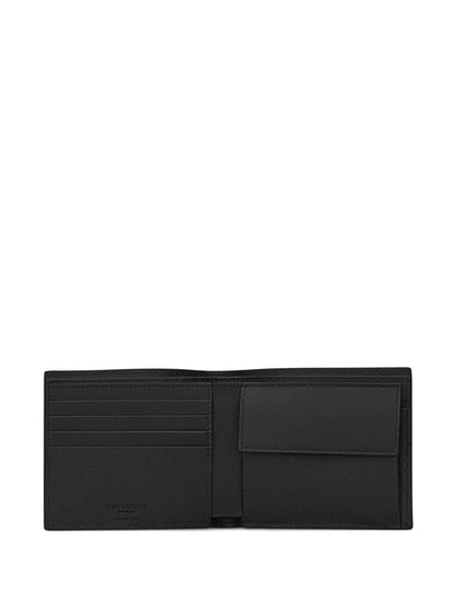 East/west leather wallet