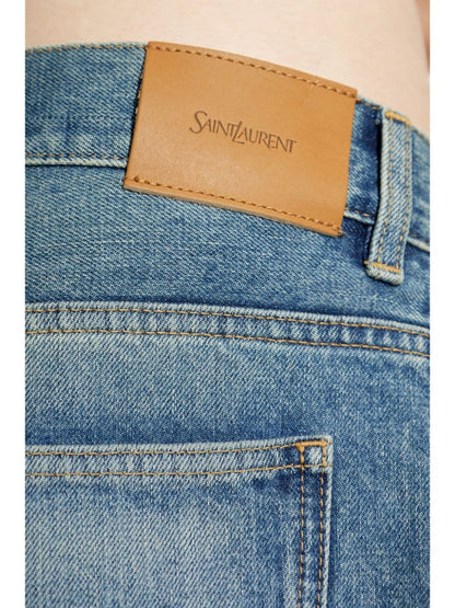 Baggy-fit denim jeans