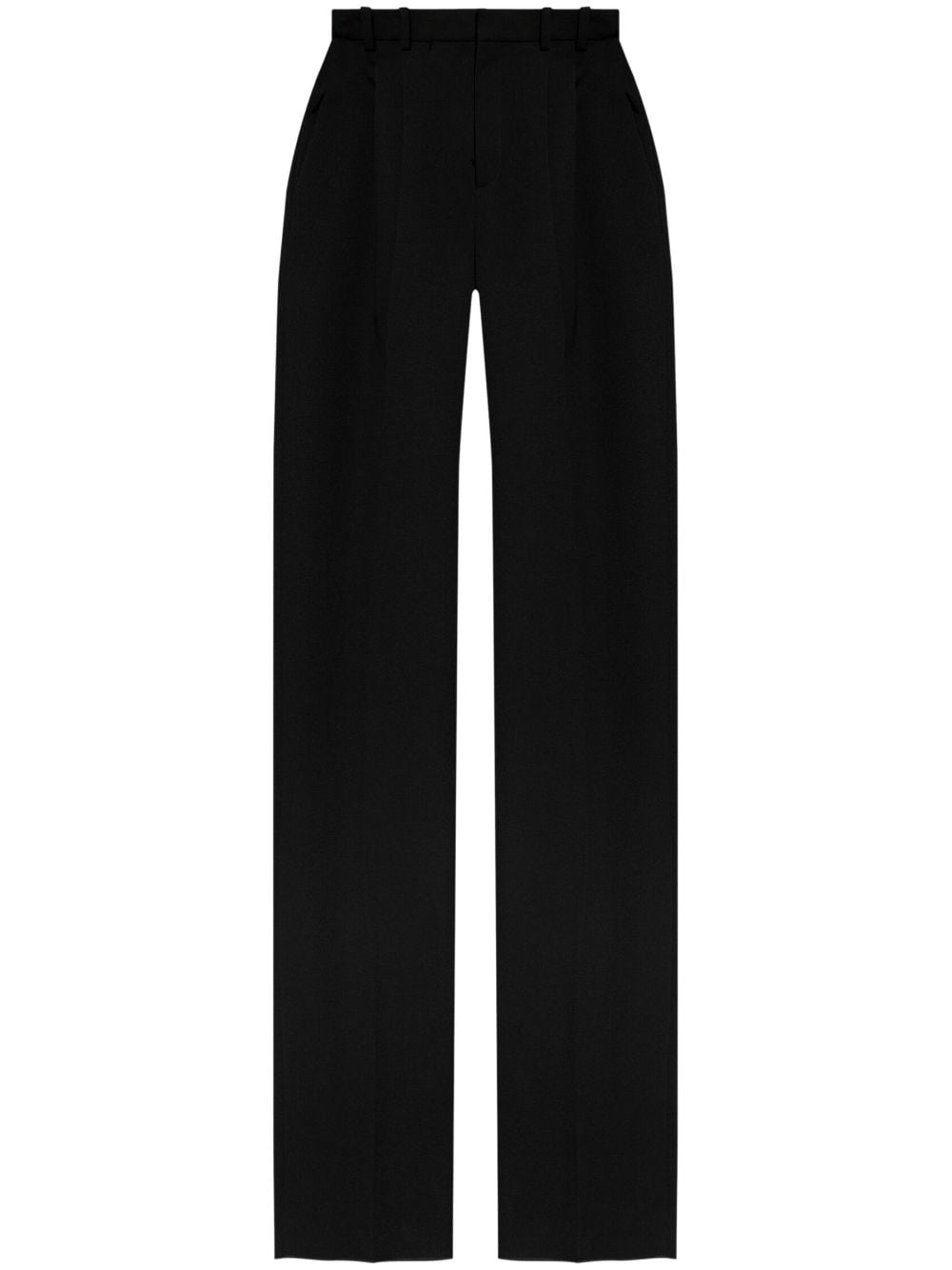 Wool wide-leg trousers