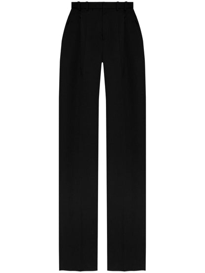 Wool wide-leg trousers