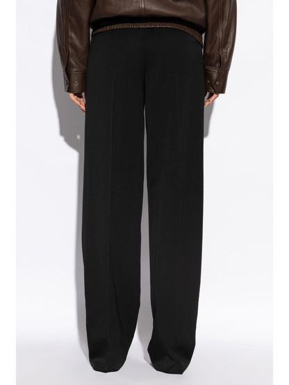 Wool wide-leg trousers