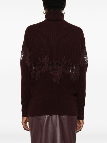 Wool turtle-neck jumper