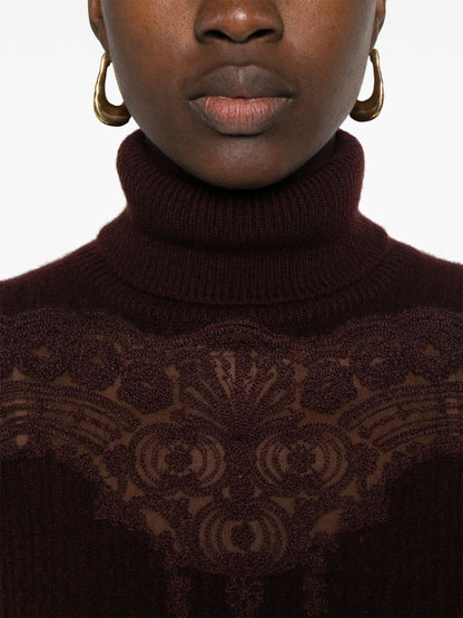 Wool turtle-neck jumper