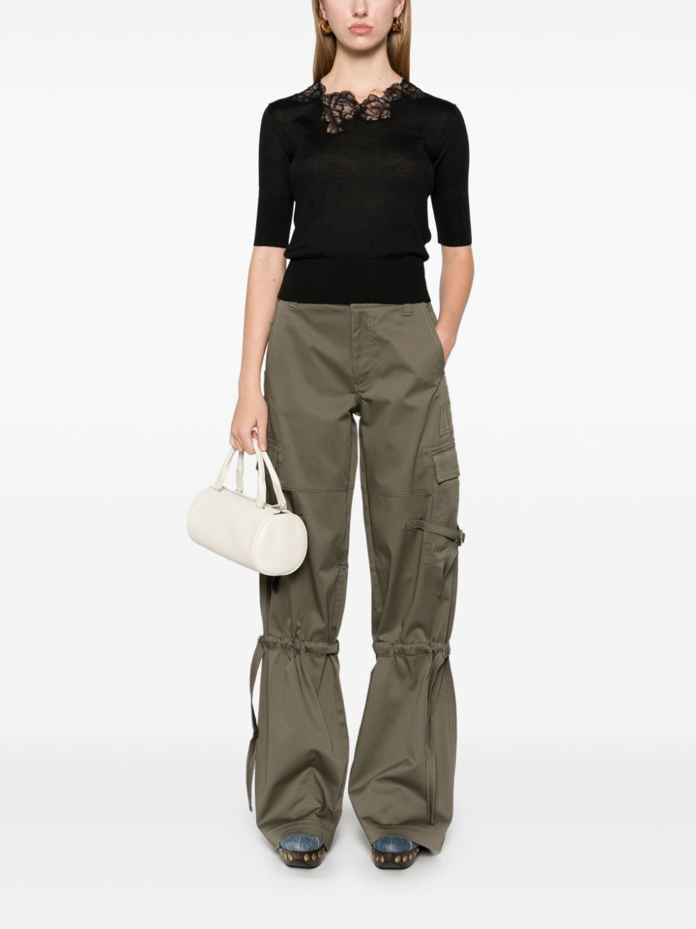 Cotton cargo trousers