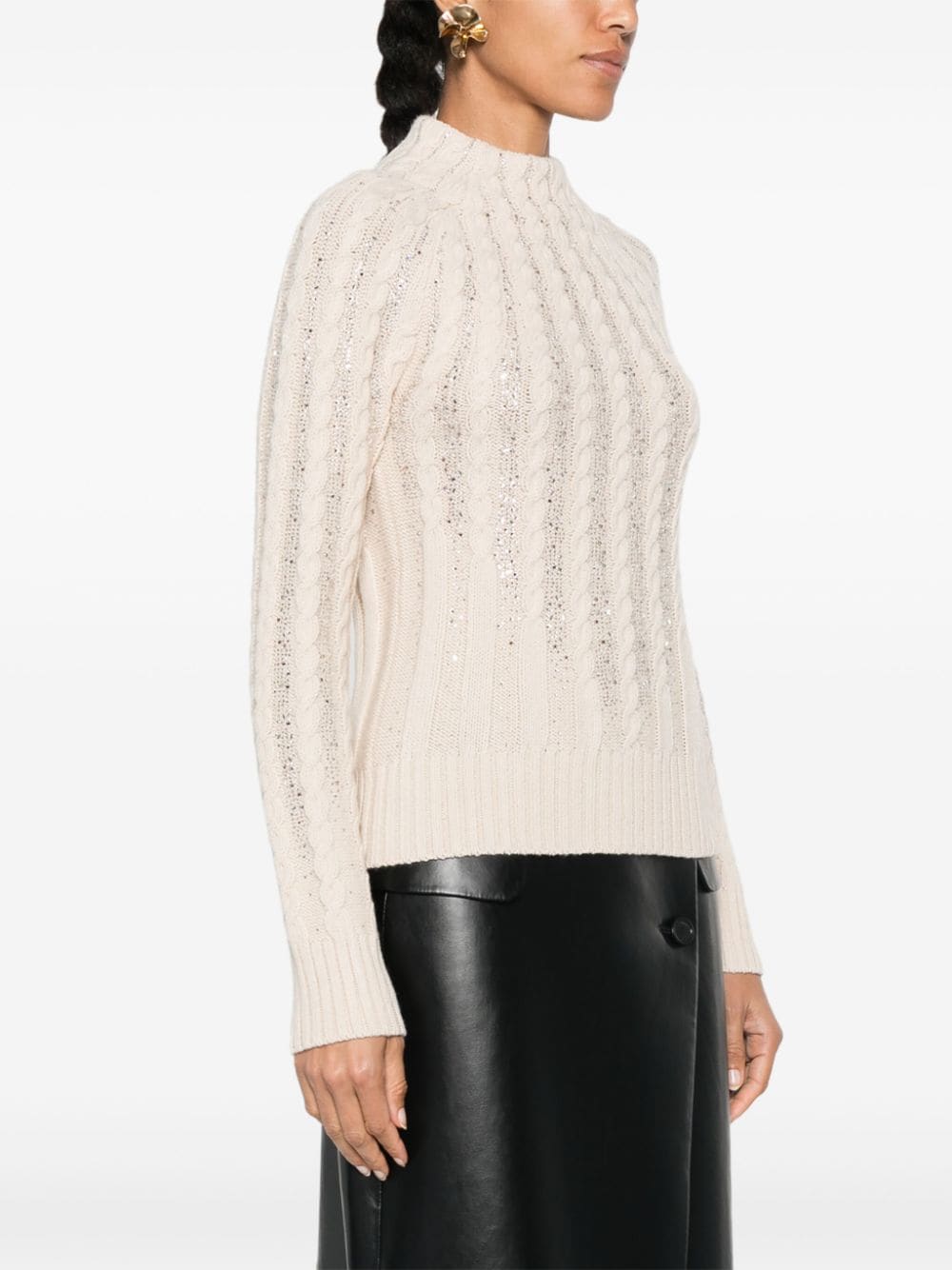 Wool turtle-neck sweater