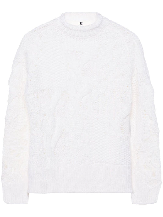 Embroidered wool sweater