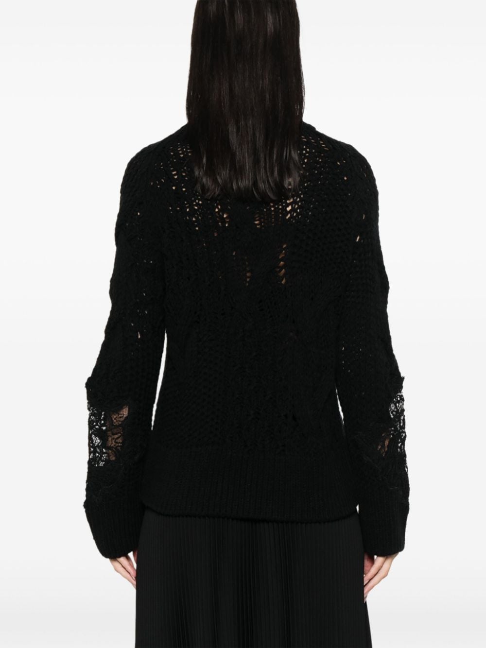 Embroidered wool sweater