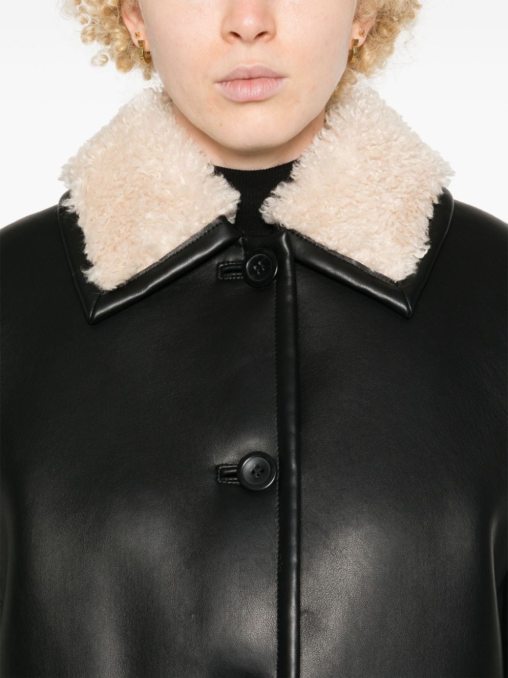 Selene leather effect jacket