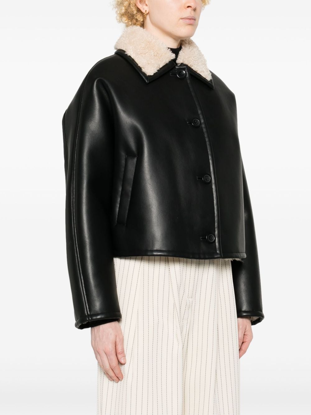 Selene leather effect jacket