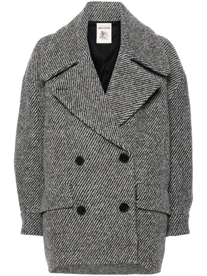 Dominique wool coat