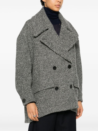 Dominique wool coat