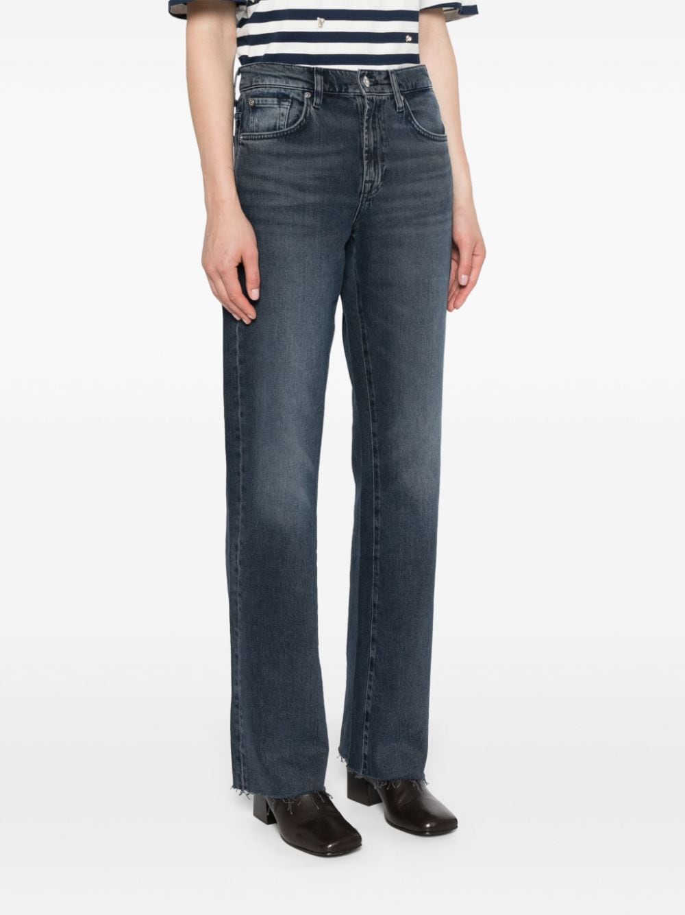 Tess wide-leg denim jeans