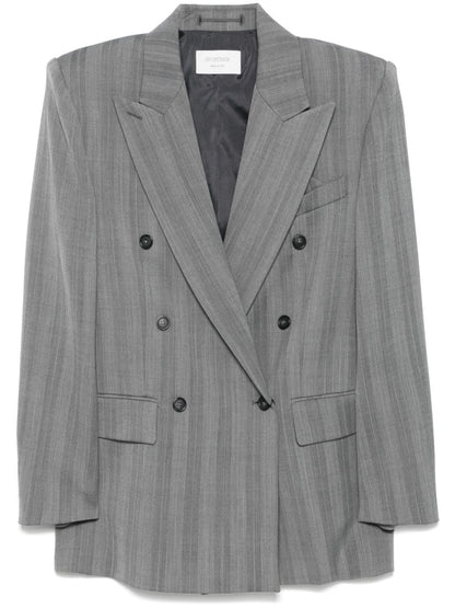 Wool double-breasted jacket