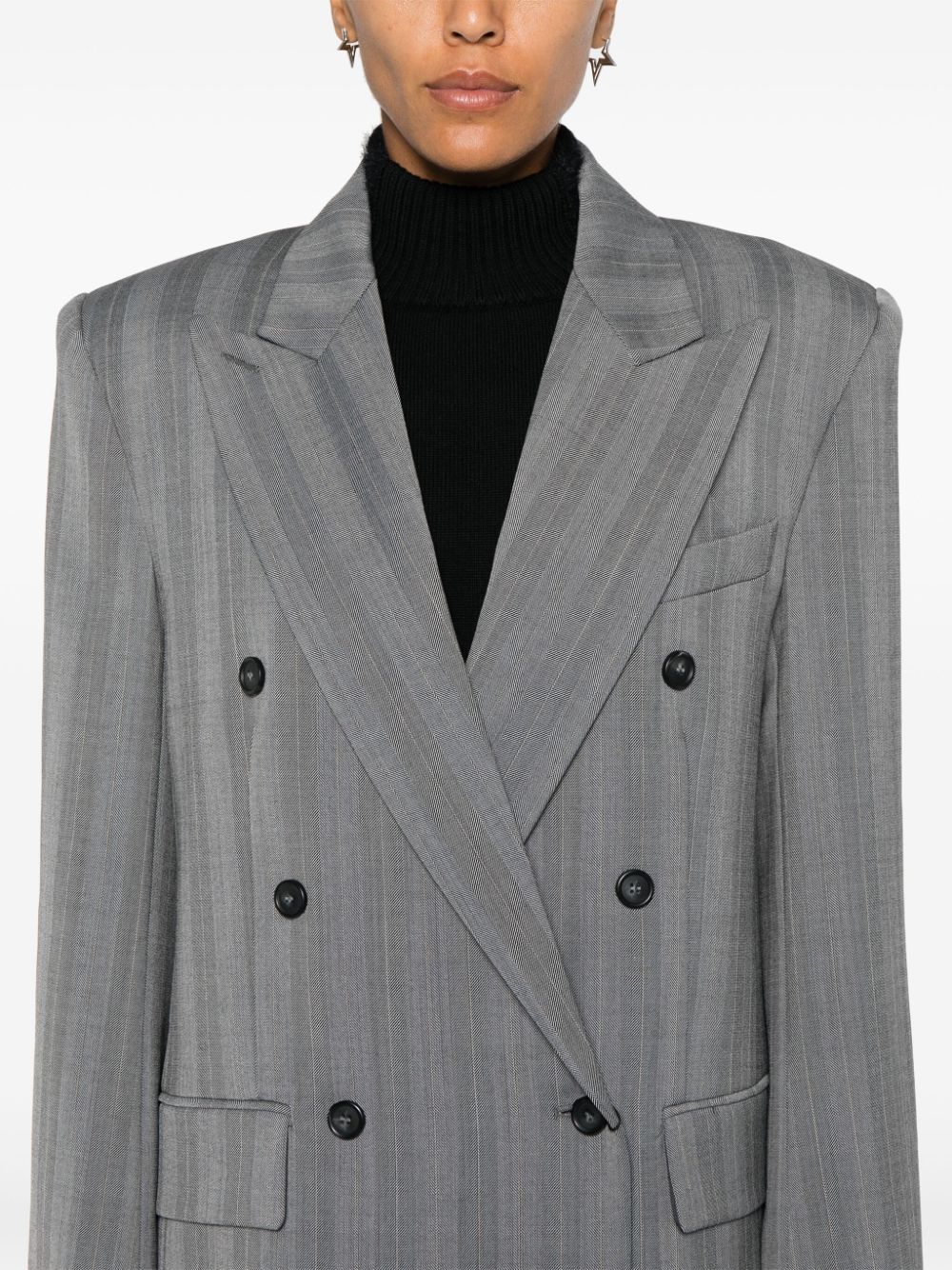 Wool double-breasted jacket