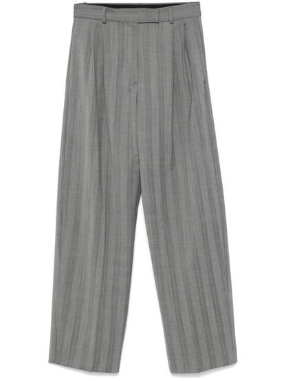 Wool blend trousers