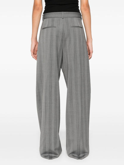 Wool blend trousers