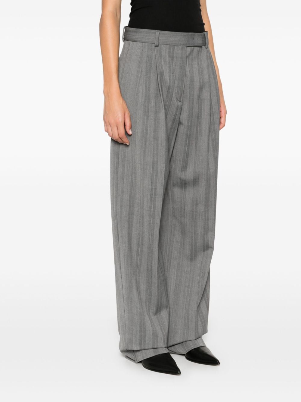 Wool blend trousers