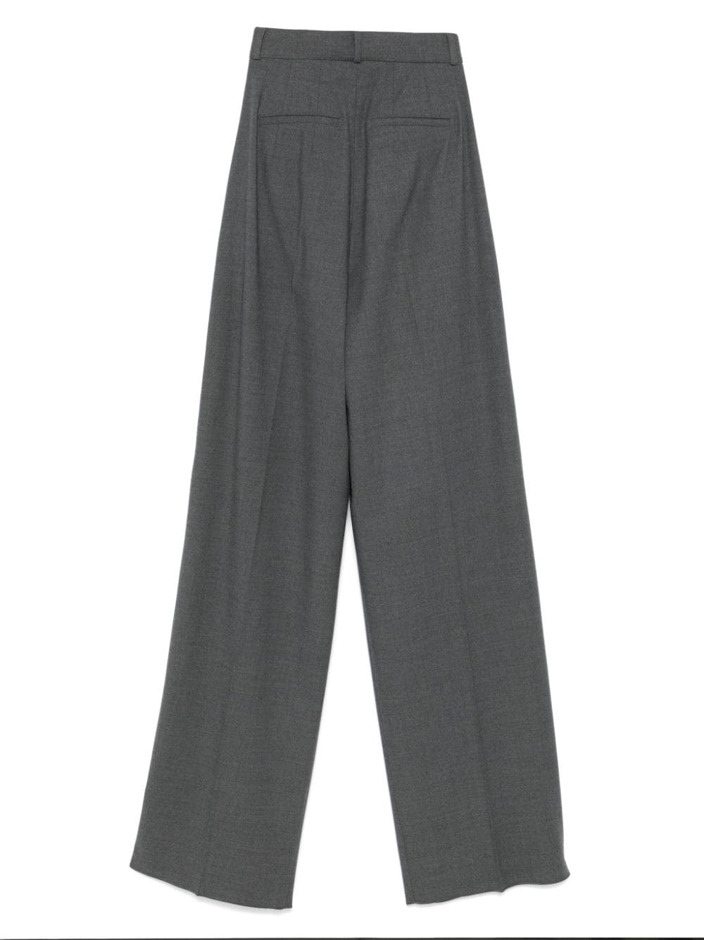 Wool wide-leg trousers