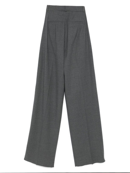 Wool wide-leg trousers