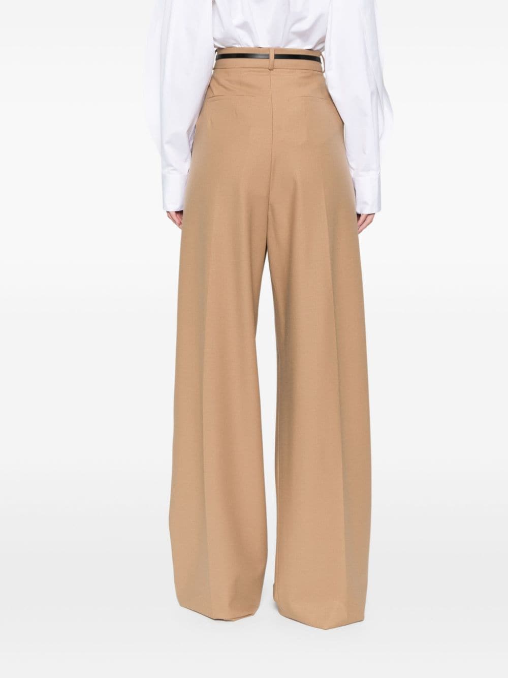 Wool wide-leg trousers